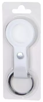 Чехол для метки AirTag mObility для Apple Airtag, силикон, белый (УТ000026712)