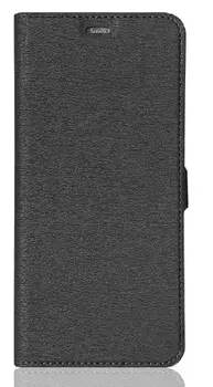 Чехол-книжка DF poFlip-02 для смартфона Xiaomi Poco X3, искусственная кожа, чёрный (DF poFlip-02 (black))