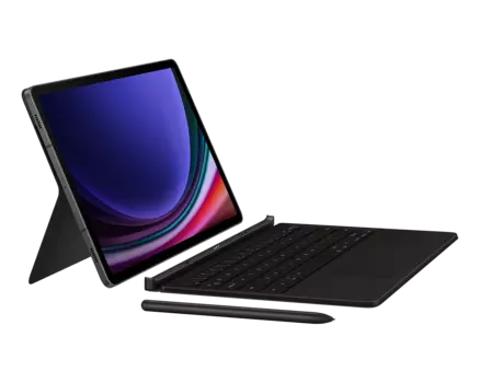 Чехол-клавиатура Samsung Book Cover Keyboard для планшета Samsung Galaxy Tab S9 , полиуретан, черный (EF-DX715BBRGRU)