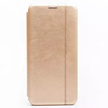 Чехол-книжка BC002 для смартфона Samsung SM-A025 Galaxy A02s, имитация кожи, золотой (126718)