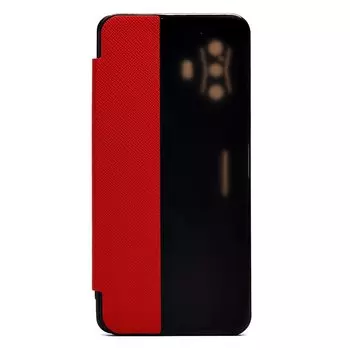 Чехол-книжка BC003 для смартфона Poco F4 GT, пластик, красный/черный (207308)