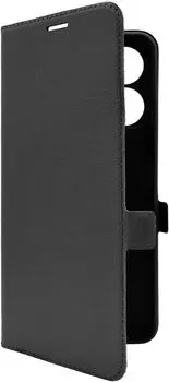 Чехол-книжка BoraSCO для смартфона Xiaomi Redmi 13C, искусственная кожа/микрофибра, черный (72834)