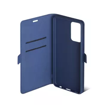 Чехол-книжка DF для смартфона Samsung A72 (4G/5G), искусственная кожа с элементами пластичного полиуретана, синий (DF sFlip-86)