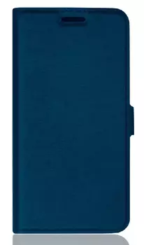 Чехол-книжка DF для смартфона Samsung Galaxy A12, Искусственная кожа + термопластичный полиуретан (TPU), синий (DF sFlip-75)