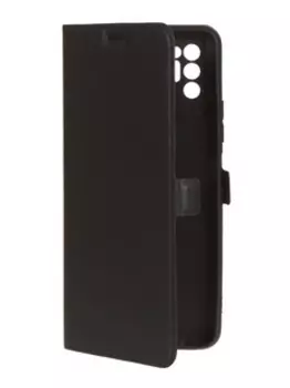 Чехол-книжка DF tFlip 13 для смартфона TECNO Spark Go 2022, Полипропилен, Силикон, черный (DF tFlip-13)