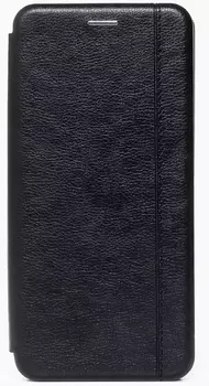 Чехол-книжка для смартфона Samsung SM-M12 Galaxy M12, искусственная кожа, черный