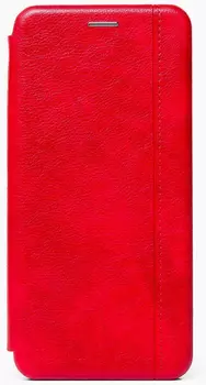 Чехол-книжка для смартфона Samsung SM-M12 Galaxy M12, искусственная кожа, красный