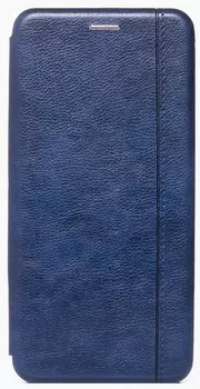 Чехол-книжка для смартфона Samsung SM-M12 Galaxy M12, искусственная кожа, синий