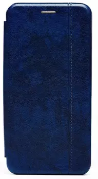 Чехол-книжка для смартфона Xiaomi Redmi 10, иск.кожа, силикон, синий