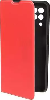 Чехол-книжка Red Line для смартфона Samsung Galaxy M22, термопластичный полиуретан (TPU), красный (УТ000028561)