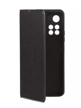 Чехол-книжка Red Line с застежкой на магнитах для смартфона Xiaomi Redmi Note 11 Pro/11 Pro 5G, полиуретан, черный (УТ000031705)