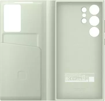 Чехол-книжка Samsung Smart View Wallet Case для смартфона Samsung Galaxy S24 Ultra, TPU, светло-зеленый (EF-ZS928CGEGRU)