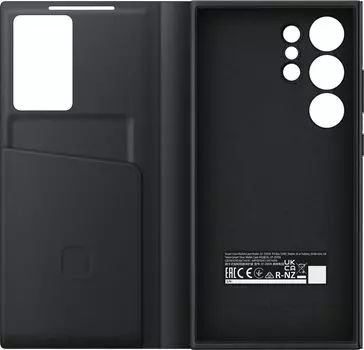 Чехол-книжка Samsung Smart View Wallet Case для смартфона Samsung Galaxy S24 Ultra, TPU, черный (EF-ZS928CBEGRU)