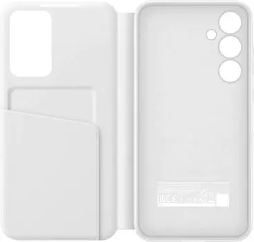 Чехол-книжка Samsung Smart View Wallet Case для смартфона Samsung Galaxy A55, термопластичный полиуретан (TPU), белый (EF-ZA556CWEGRU)