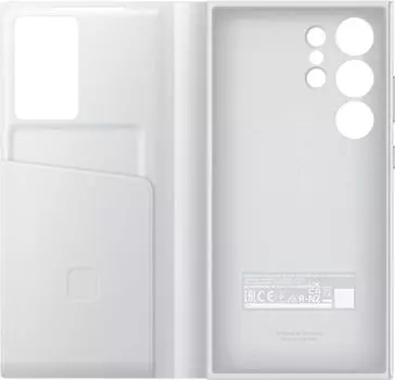 Чехол-книжка Samsung Smart View Wallet Case для смартфона Samsung Galaxy S24 Ultra, TPU, белый (EF-ZS928CWEGRU)