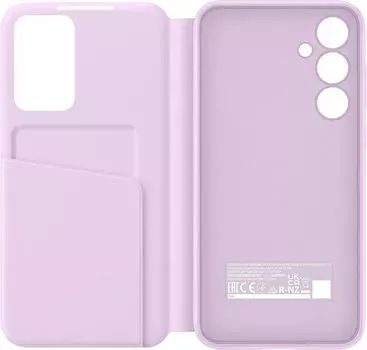 Чехол-книжка Samsung Smart View Wallet Case для смартфона Samsung Galaxy A55, термопластичный полиуретан (TPU), лаванда (EF-ZA556CVEGRU)