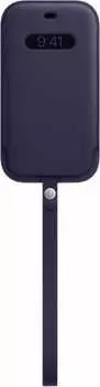 Чехол-конверт Apple MagSafe Leather Sleeve для смартфона Apple iPhone 12/12 Pro, кожа, тёмно-фиолетовый (MK0A3ZE/A)