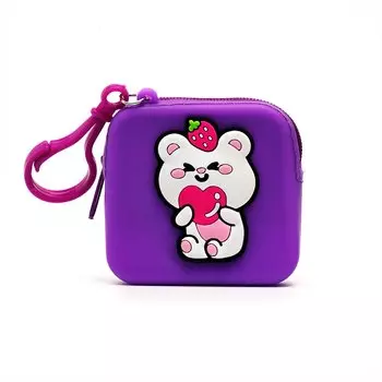 Чехол-кошелек для карт Activ, пластик, ткань, фиолетовый (236673)