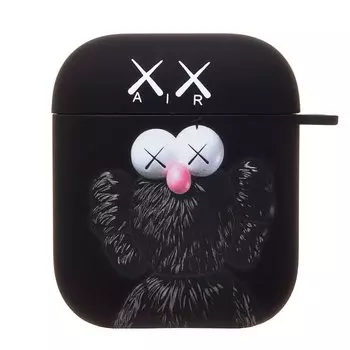 Чехол Luxo Creative для кейса Apple AirPods/AirPods 2, черный (230994)