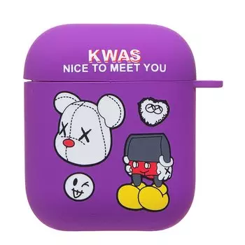 Чехол Luxo Creative для кейса Apple AirPods/AirPods 2, фиолетовый (230993)