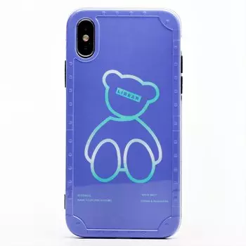 Чехол-накладка 002 для смартфона Apple XR, силикон, принт (132927)