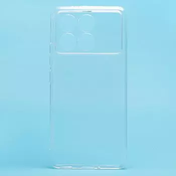 Чехол-накладка Activ ASC-101 Puffy 0.9мм для смартфона Poco F6 Pro, силикон, прозрачный (233668)