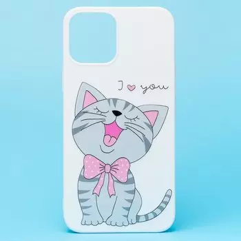 Чехол-накладка Activ для смартфона Apple iPhone 12, силикон, белый (208201)