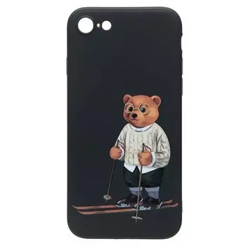 Чехол-накладка Activ для смартфона Apple iPhone 7/8/SE2020, силикон, черный (208847)