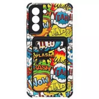 Чехол-накладка Activ для смартфона Samsung SM-G990 Galaxy S21FE, силикон, цветной принт (210584)