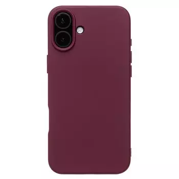 Чехол-накладка Activ Full Original Design для смартфона Apple iPhone 16 Plus, силикон, бордовый (234466)