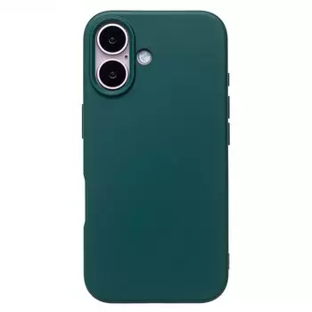 Чехол-накладка Activ Full Original Design для смартфона Apple iPhone 16, силикон, темно-зеленый (234485)