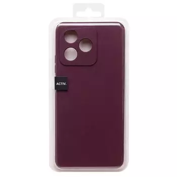 Чехол-накладка Activ Full Original Design для смартфона Realme C51, силикон, бордовый (226298)
