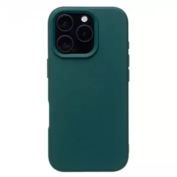 Чехол-накладка Activ Full Original Design для смартфона Apple iPhone 16 Pro, силикон, темно-зеленый (234487)