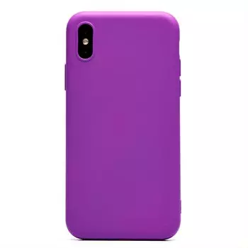 Чехол-накладка Activ Full Original Design для смартфона Apple iPhone X/XS, силикон, фиолетовый (208970)