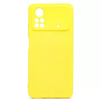 Чехол-накладка Activ Full Original Design для смартфона Poco X4 Pro (5G), силикон, желтый (209861)