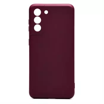 Чехол-накладка Activ Full Original Design для смартфона Samsung SM-G991 Galaxy S21, силикон, бордовый (209025)