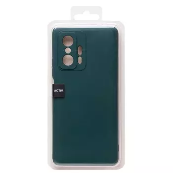 Чехол-накладка Activ Full Original Design для смартфона Xiaomi 11T/11T Pro, силикон, темно-зеленый (217058)