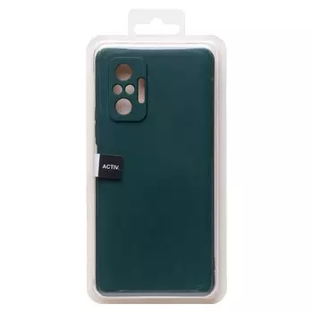 Чехол-накладка Activ Full Original Design для смартфона Xiaomi Redmi Note 10 Pro Global, силикон, темно-зеленый (217077)