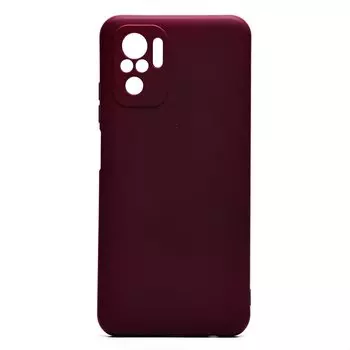 Чехол-накладка Activ Full Original Design для смартфона Xiaomi Redmi Note 10/Redmi Note 10S, силикон, бордовый (209055)