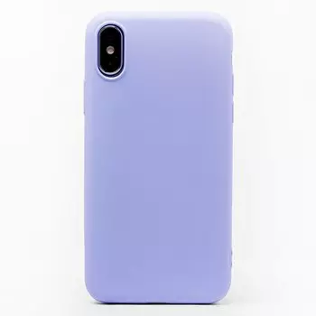 Чехол-накладка Activ Original Design для смартфона Apple iPhone X/XS, soft-touch, светло-фиолетовый (107293)