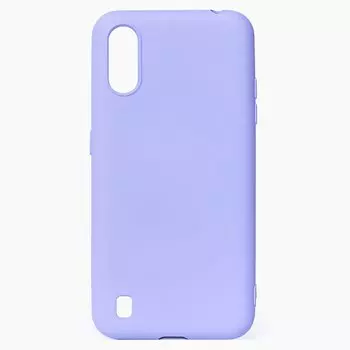 Чехол-накладка Activ Original Design для смартфона Samsung SM-A015 Galaxy A01, силикон, светло-фиолетовый (116407)