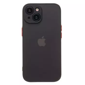 Чехол-накладка Activ PC041 для смартфона Apple iPhone 15, пластик, черный (223120)