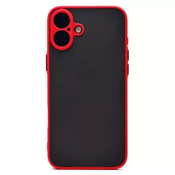 Чехол-накладка Activ PC041 для смартфона Apple iPhone 16 Plus, силикон, красный (234430)