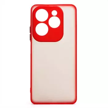 Чехол-накладка Activ PC041 для смартфона Infinix Hot 40 Pro, силикон, красный (227011)