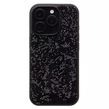 Чехол-накладка Activ PC071 POSH SHINE для смартфона Apple iPhone 16 Pro, силикон, черный россыпь кристаллов (236539)