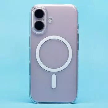Чехол-накладка Activ PC Clear Case SafeMag для смартфона Apple iPhone 16, силикон, прозрачный (234521)