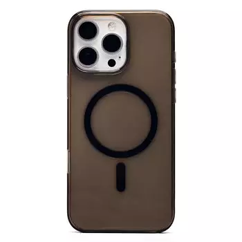 Чехол-накладка Activ PC Clear Case SafeMag для смартфона Apple iPhone 16 Pro Max, силикон, прозрачный/черный (234520)