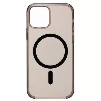 Чехол-накладка Activ PC Clear Case SafeMag для смартфона Apple iPhone 12/12 Pro, силикон, черный (236386)