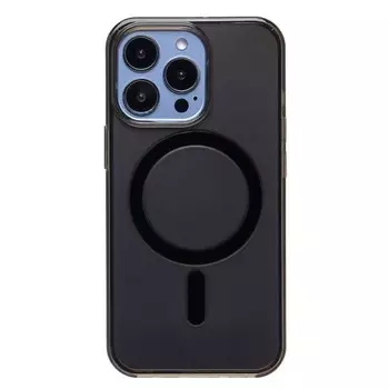 Чехол-накладка Activ PC Clear Case SafeMag для смартфона Apple iPhone 13 Pro, силикон, черный (236390)