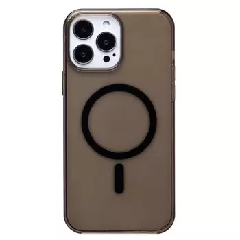 Чехол-накладка Activ PC Clear Case SafeMag для смартфона Apple iPhone 13 Pro Max, силикон, черный (236388)